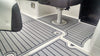 Storm Gray over Black / 2 Inch Teak (Closest Marine Mat color match is Slate Gray over Black)
