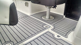 Storm Gray over Black / 2 Inch Teak (Closest Marine Mat color match is Slate Gray over Black)