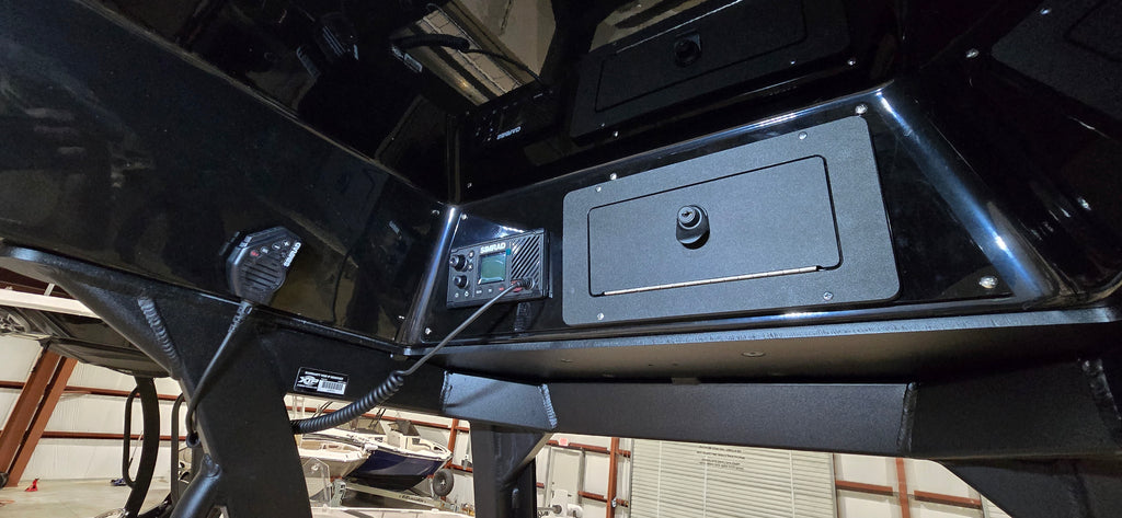 Simrad Radio and Glove Box Install by JBP