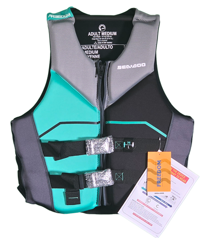 Sea-Doo Ecoprene Freedom Teal PFD (UNISEX)