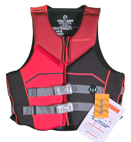 Sea-Doo Ecoprene Freedom Lava Red PFD (UNISEX)