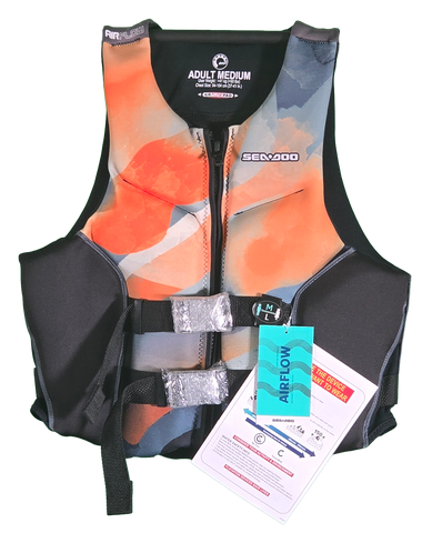 Sea-Doo Neoprene Airflow Sunset Edition Orange PFD (UNISEX)