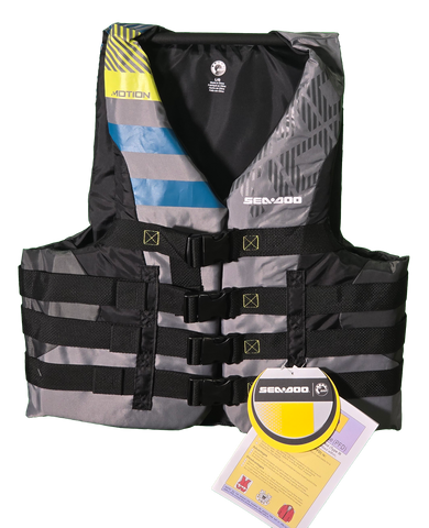 Sea-Doo Motion Gray/Black/Blue PFD (UNISEX)