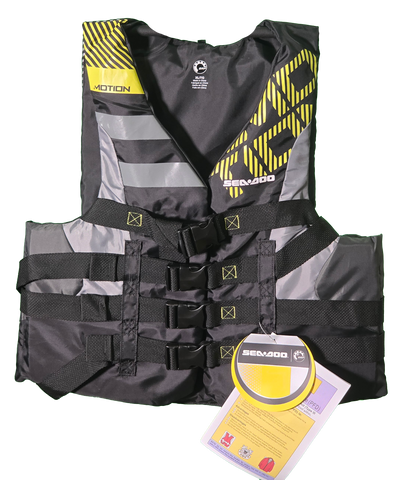 Sea-Doo Motion Gray/Black/Yellow PFD (UNISEX)