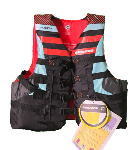 Sea-Doo Motion Black/Red/Blue PFD (UNISEX)
