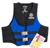 YAMAHA NEOPRENE BLACK/BLUE 2-BUCKLE PFD (MEN'S)