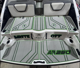 Edge Cut / Titanium Gray over Black over Neon Green (Engraving additional - call for details)