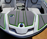 250 / Edge Cut / Slate Gray Over Black Over Green