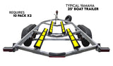 Trailer Bunk Slides (10 Pack With Hardware)