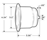 Chrome Trimmed Plastic Drink Holder