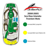 Tri-Color Marine Mat for Sea-Doo Islandia (00-09 MY)