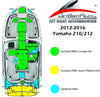Yamaha 210/212 Hydro-Turf Large Engine Step Over Mat (12-16 MY)