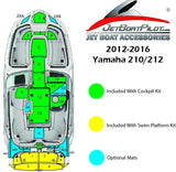 Yamaha 210/212 Hydro-Turf Large Engine Step Over Mat (12-16 MY)