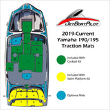 Tri-Color Marine Mat for Yamaha 19 Foot Sport Boats (2019-Current)