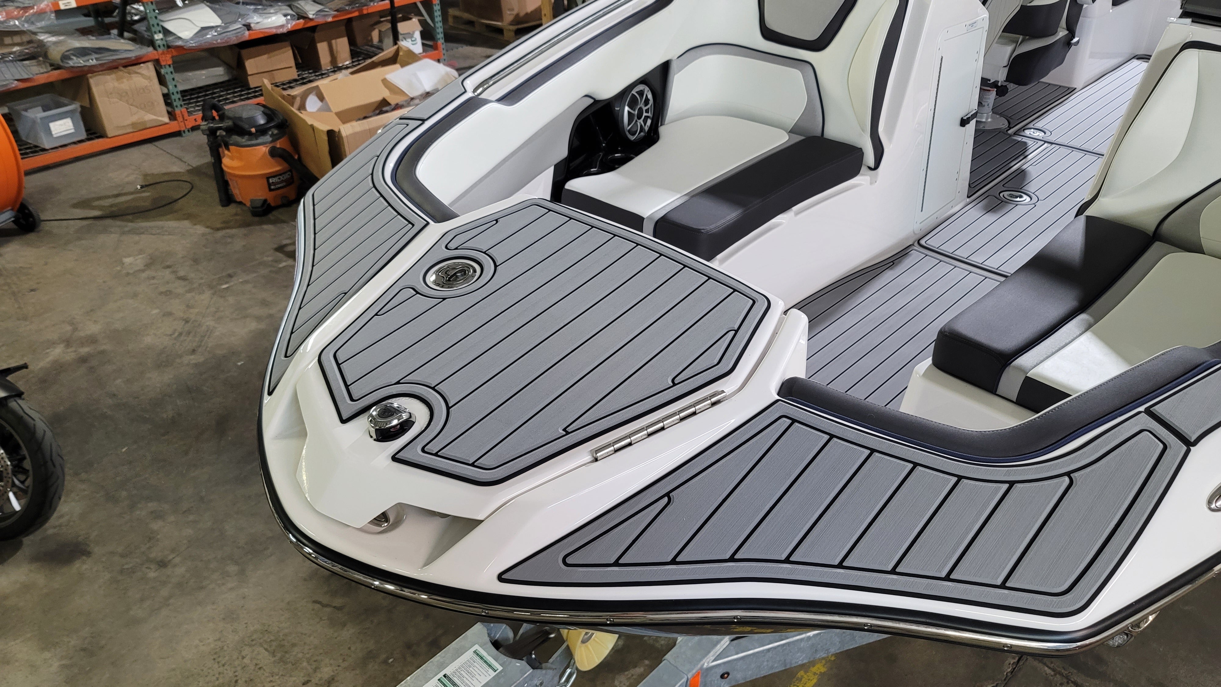 Yachting リトグラフフレーム付き 約A3サイズ Marine Mat Optional Combo for Yamaha 25 Foot Sport Boat (2021