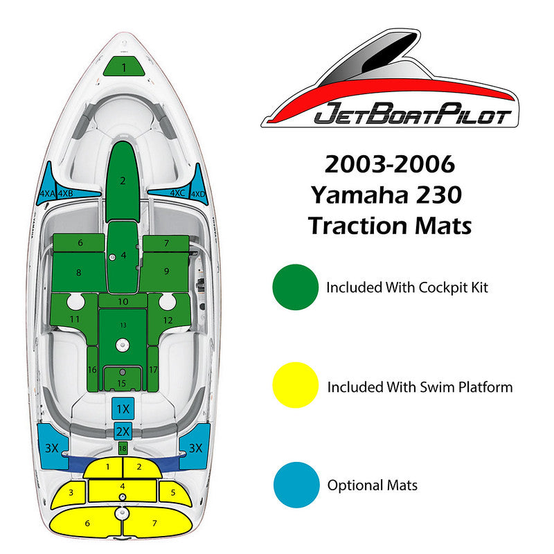 CLEARANCE Marine Mat Swim Platform for Yamaha 23ft (03-06 MY)