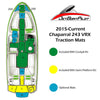 Marine Mat Port/Starboard Bow Mats for Vortex 243/2430 (2015-2021 MY)