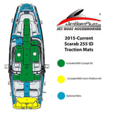 Marine Mat Bow Boarding Mats for Scarab 255 ID (2015-Current MY)