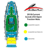 Marine Mat Bow Seating Pads for Scarab 255 Open