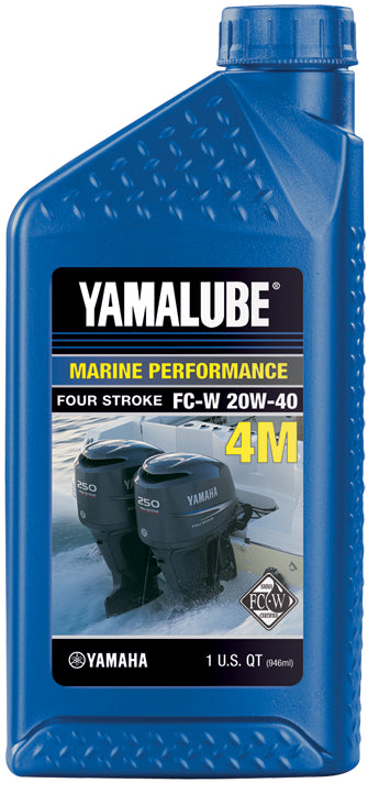 Yamaha 4-M 4-Cycle Marine Oil 10W30 - 1QT