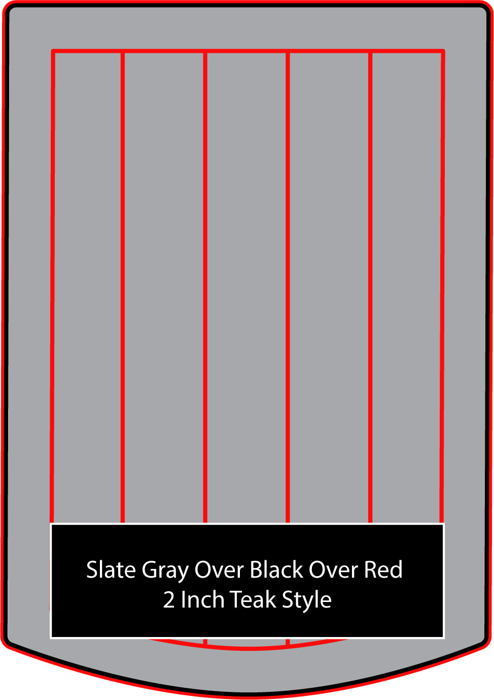 Tri-Color Marine Mat for Yamaha 19 Foot Sport Boats (2012-18 MY