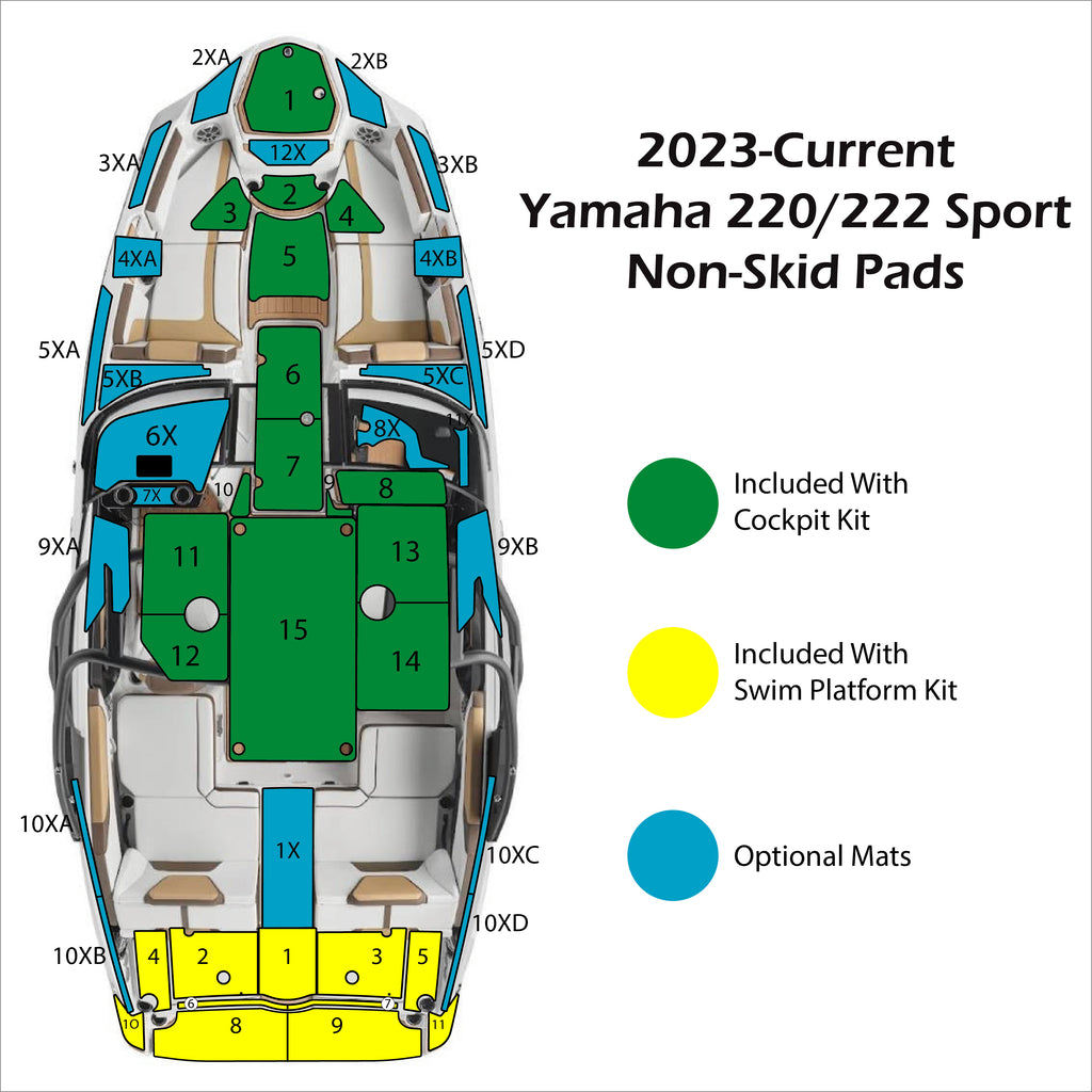 CLEARANCE Marine Mat Cockpit Kit for Yamaha AR220